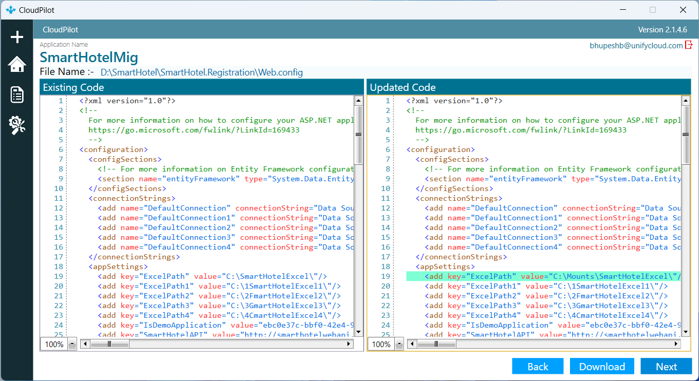 Side-by-Side Code Comparison