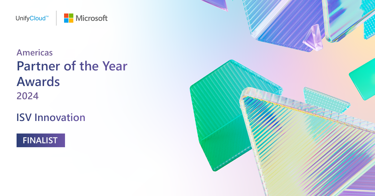 UnifyCloud recognized as a finalist of 2024 Microsoft Americas Partner of the Year