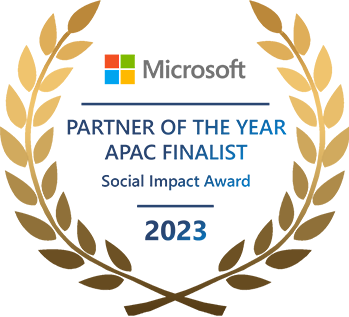Microsoft Partner of the Year APAC Finalist 2023 - Social Impact Award 
